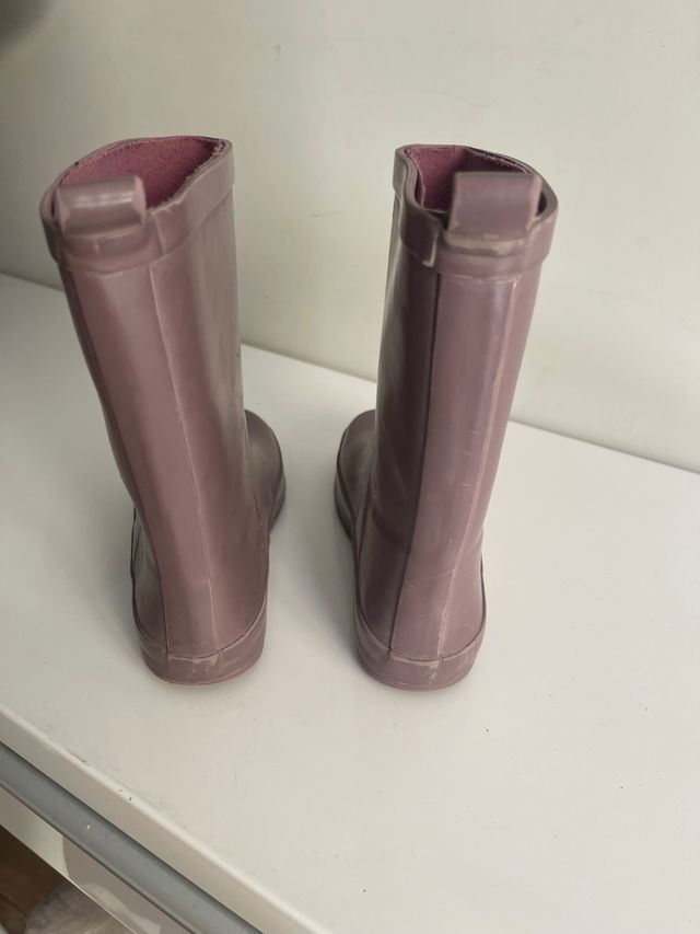 Botas lluvia niña talla 32 moradas