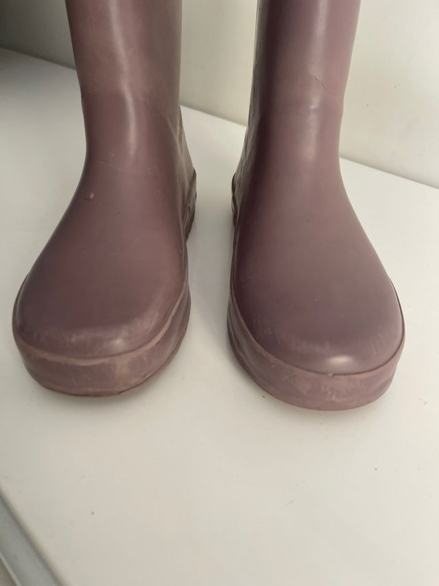 Botas lluvia niña talla 32 moradas