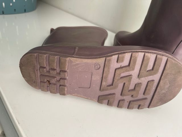Botas lluvia niña talla 32 moradas