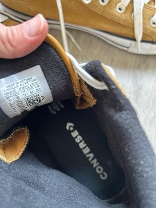 Converse altas marrón camel - talla 45
