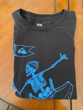 Camiseta Quiksilver niño Talla 12 Calavera Surf