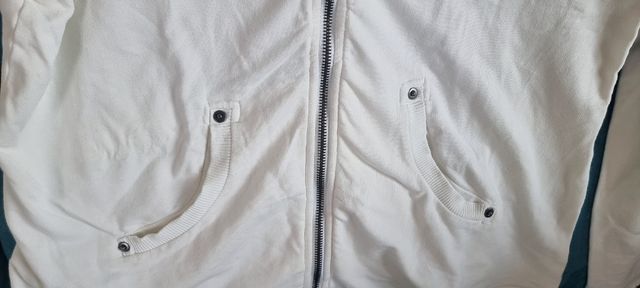 Felpa Napapijri bianca con zip