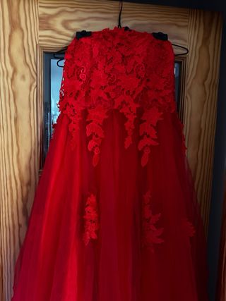 Vestido rojo fiesta talla M