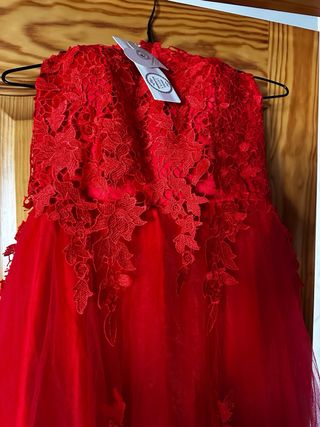 Vestido rojo fiesta talla M