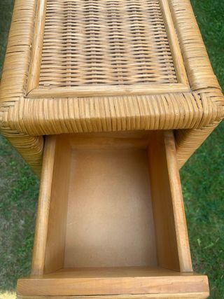 Cajonera mimbre vintage 5 cajones
