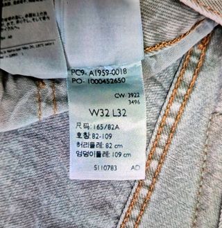 Levi's 501 W32 L32 - Vaqueros Verde