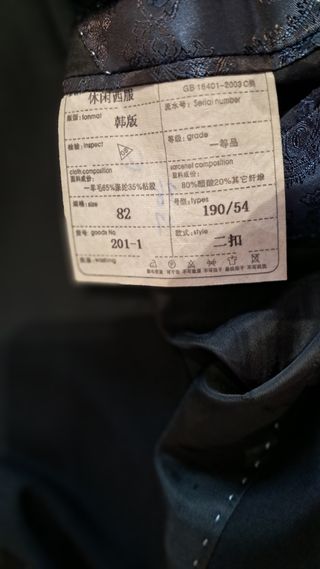 Traje Negro - Chaqueta y Pantalón