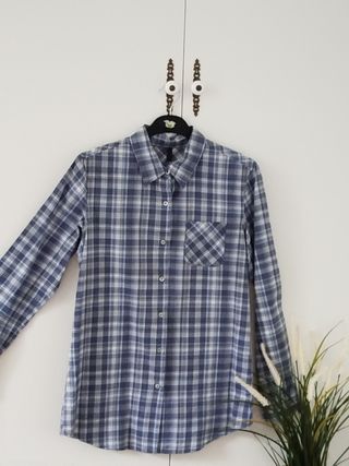 Camisa Benetton azul talla S