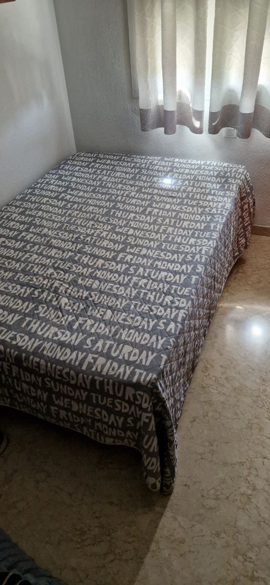 Colcha cama 200x135cm - Gris/Blanco REVERSIBLE