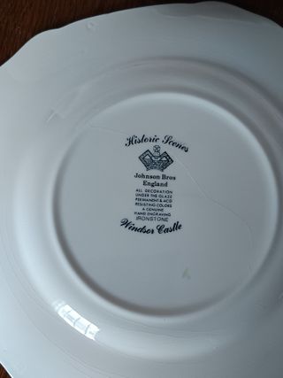 5 Platos Johnson Bros. Historic Scenes