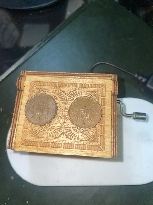 2 Monedas 1 Penique Antiguas