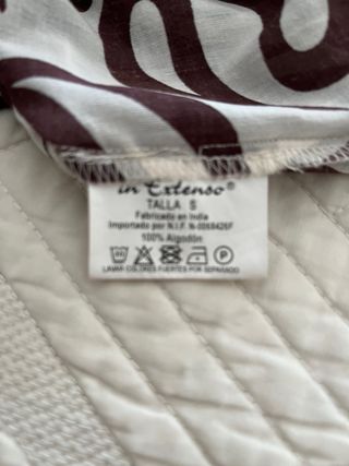 Camisa algodon estampada manga larga