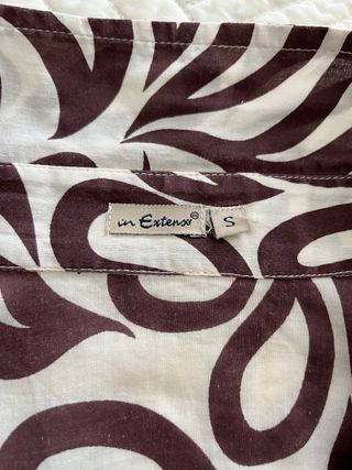 Camisa algodon estampada manga larga