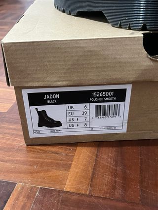Botas Dr. Martens Jadon Plataforma Negras