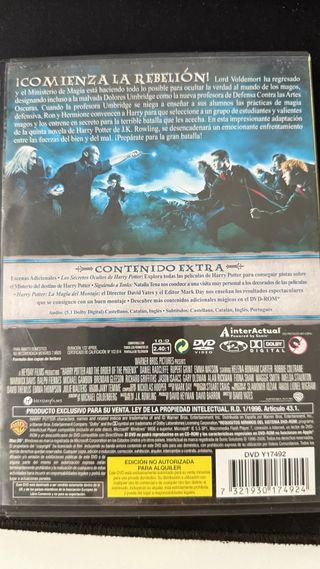 DVD Harry Potter y la Orden del Fénix (2 discos)