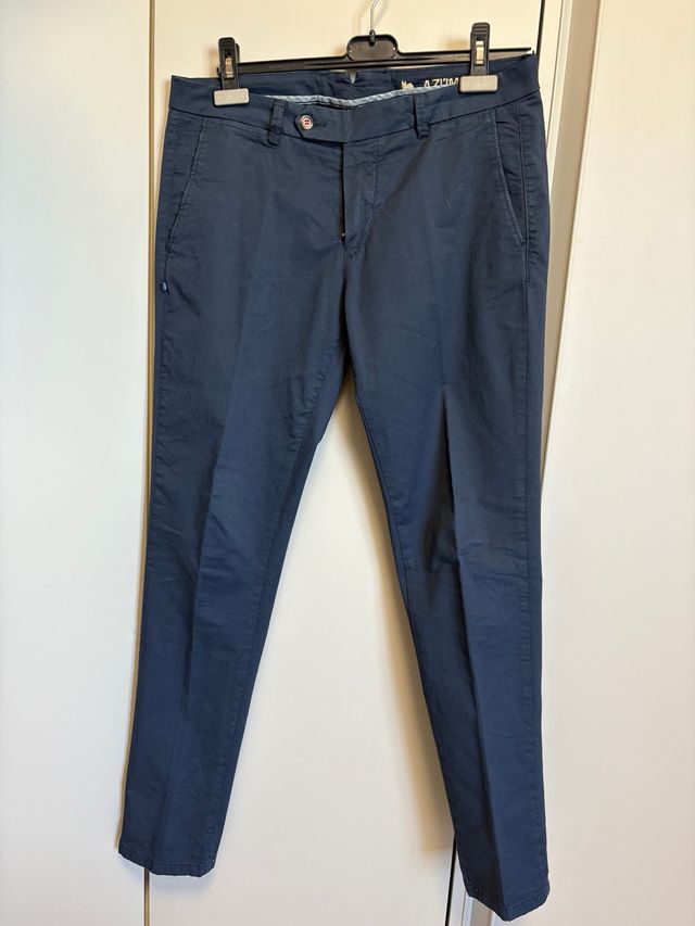 Pantaloni Uomo Blu - Made in Italy