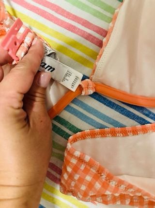 Bikini Etam rosa vichy