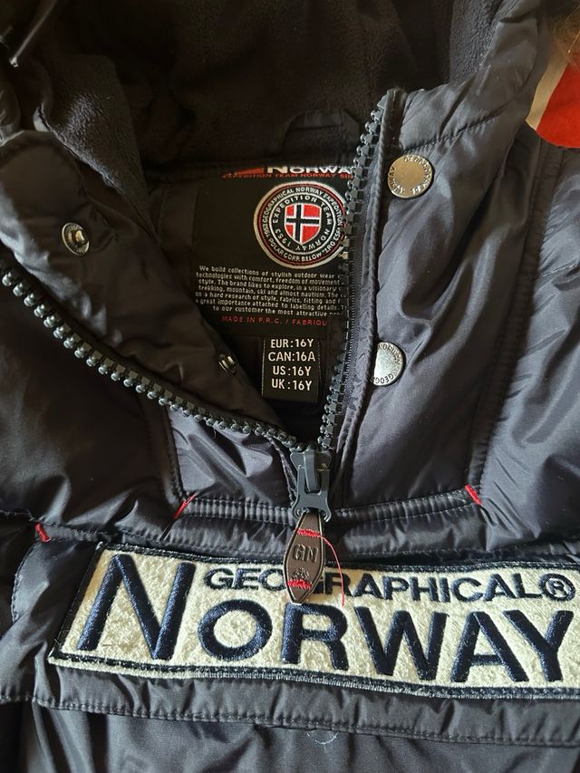 Geographical Norway Abrigo Azul. Talla 16y
