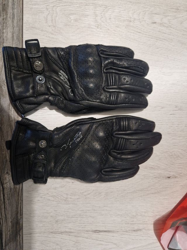 Guantes moto piel mujer talla 7 o XS