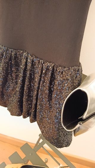 Vestido Mango lentejuelas - negro