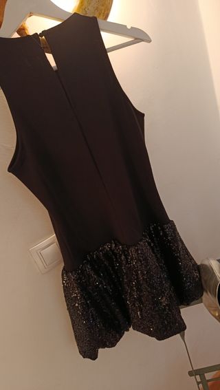 Vestido Mango lentejuelas - negro