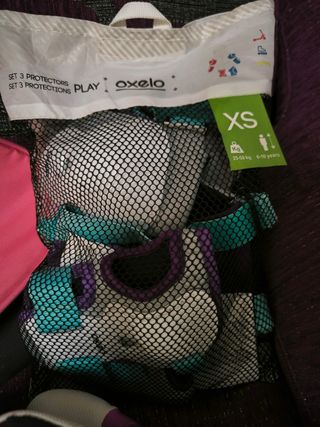 Patines Oxelo Fit5 Junior+protecciones+bolsa