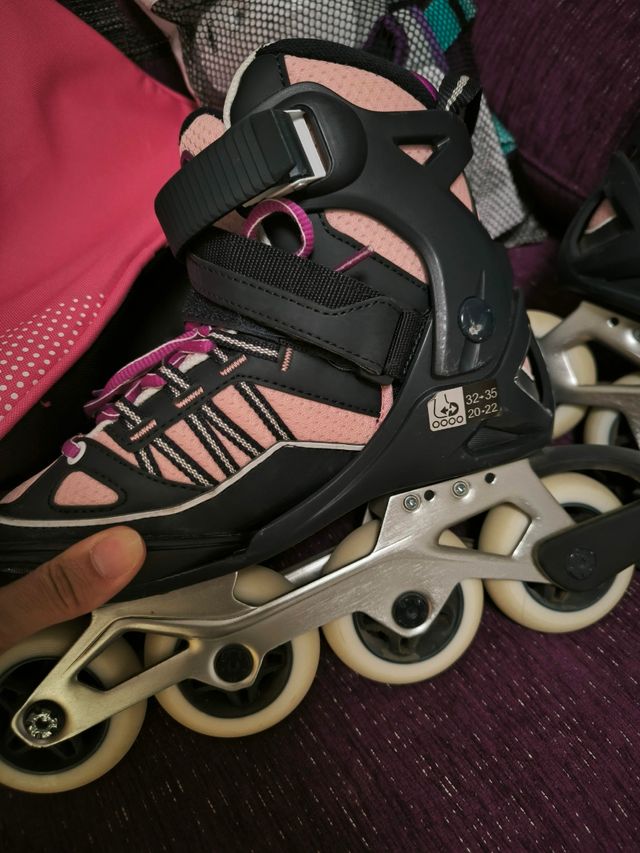 Patines Oxelo Fit5 Junior+protecciones+bolsa