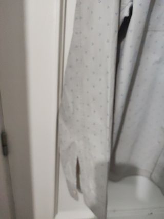 Camisa H&M beige manga larga