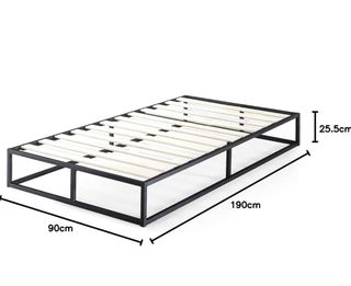 Estructura Cama Metalica Negra 2 unidades 
