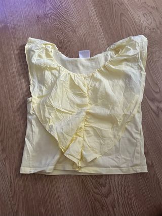 Top Zara niña amarillo 9-10