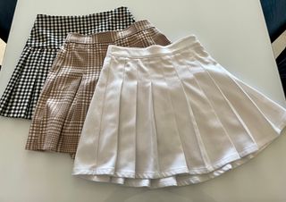 3 Faldas: Hollister & Pull&Bear XS