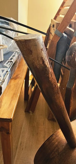 Sillas antiguas parideras (2) de madera maciza