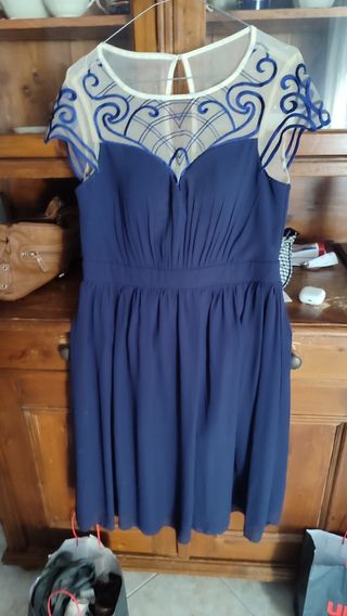 Vestito blu elegante