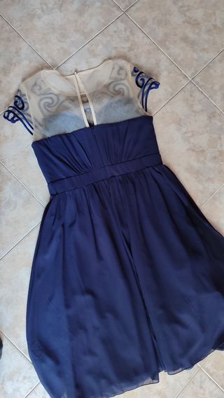 Vestito blu elegante