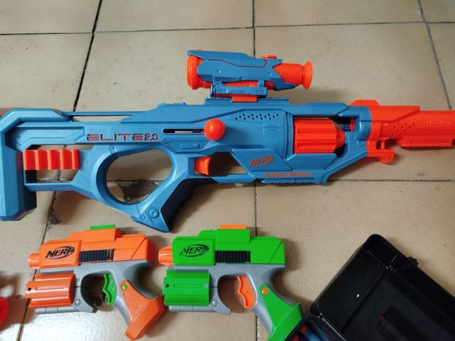 Kit NERF + Diana Nerf + Chalecos+ gafas...