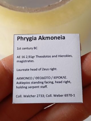Moneda Griega Akmoneia, Phrygia