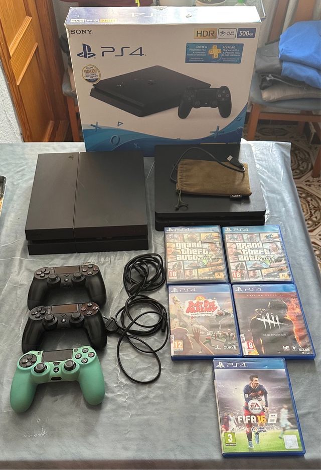 PS4 (PlayStation 4) 500GB + 1TB + Juegos