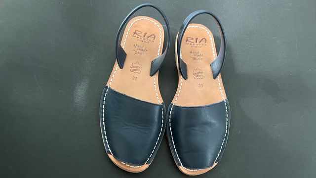 Menorquinas Piel Azul T35