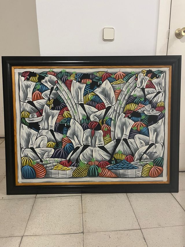 Cuadro dominicano - Arte multicolor