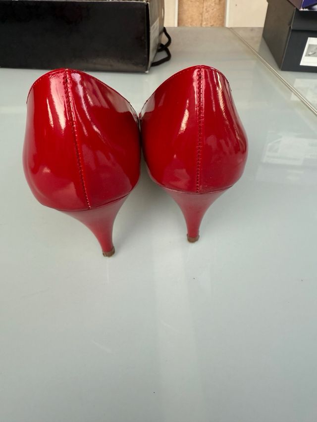 Zapatos rojos Mango - Tacones