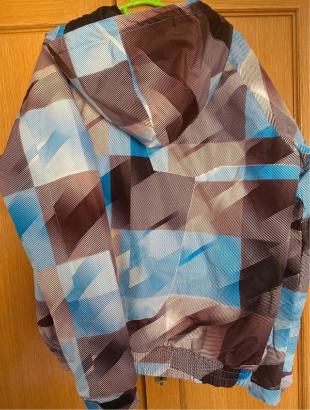 Chaqueta Anorak Azul-Marron