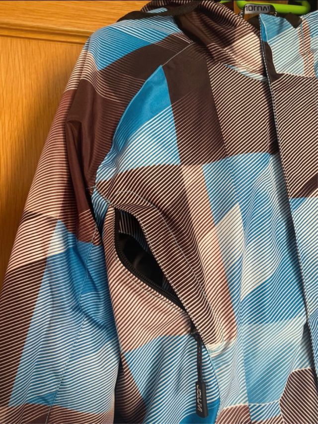 Chaqueta Anorak Azul-Marron