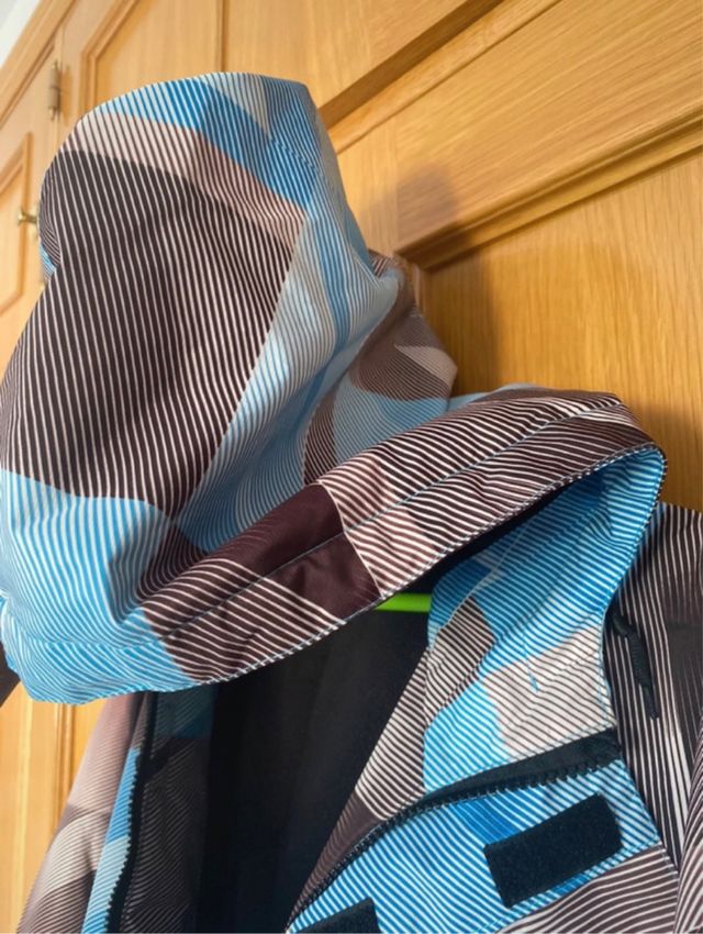 Chaqueta Anorak Azul-Marron