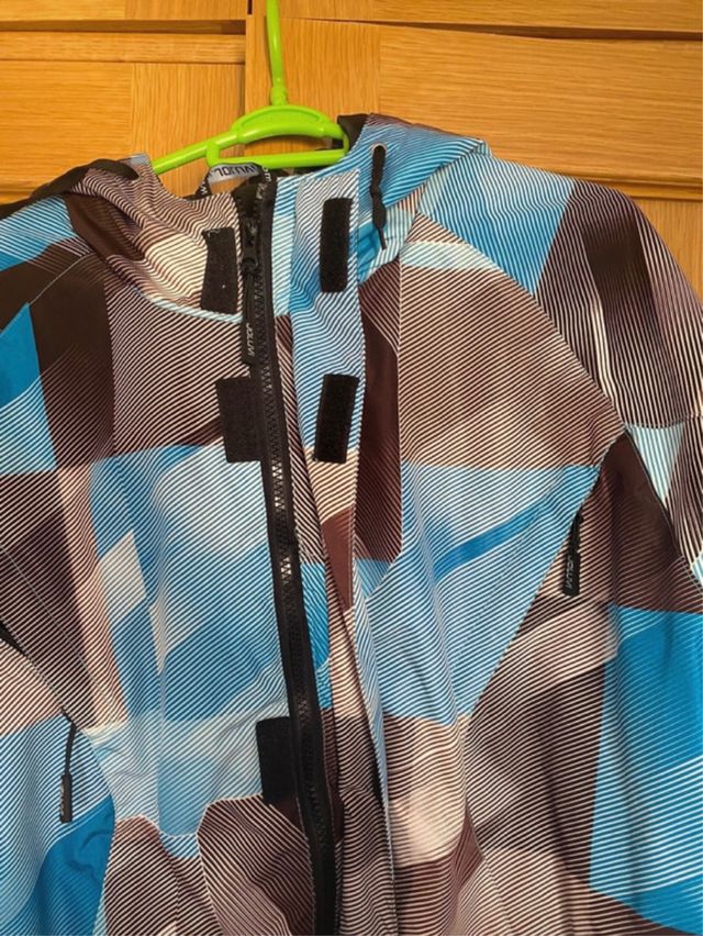 Chaqueta Anorak Azul-Marron