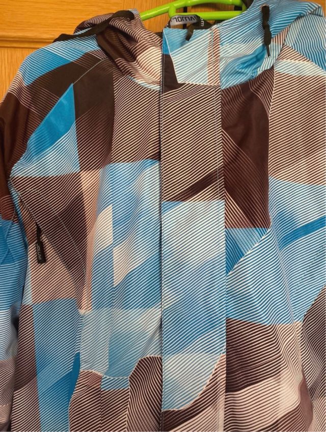 Chaqueta Anorak Azul-Marron