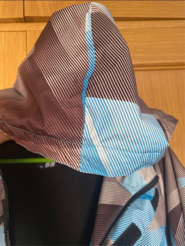 Chaqueta Anorak Azul-Marron