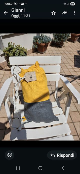 Altalena bimbi in legno