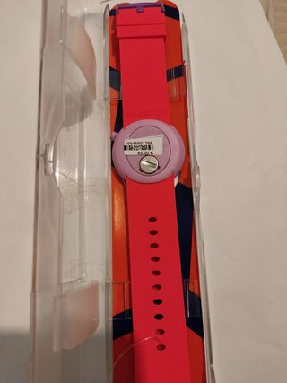 Swatch Pop Reloj 45mm Rojo-Morado