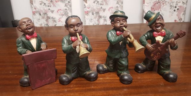 4 Figuras músicos Jazz Vintage