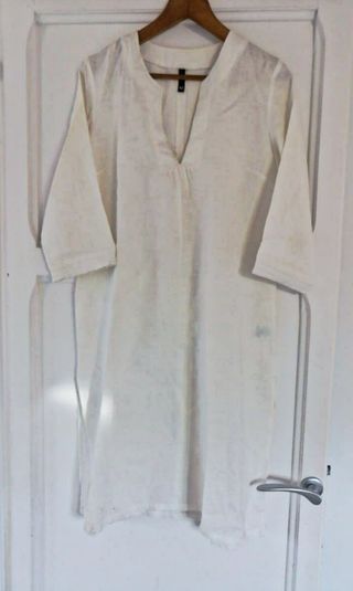 Túnica blanca de estilo indio para chica